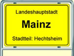 Ortseingangsschild Mainz-Hechtsheim